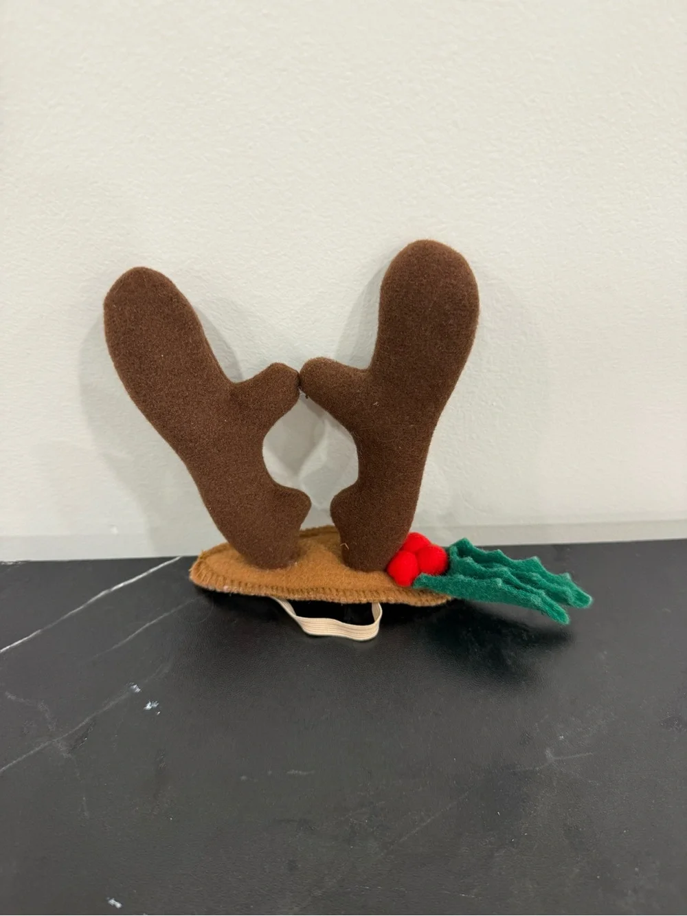 LN Papel pet dog cat Headband Christmas Reindeer Antlers Holly holiday